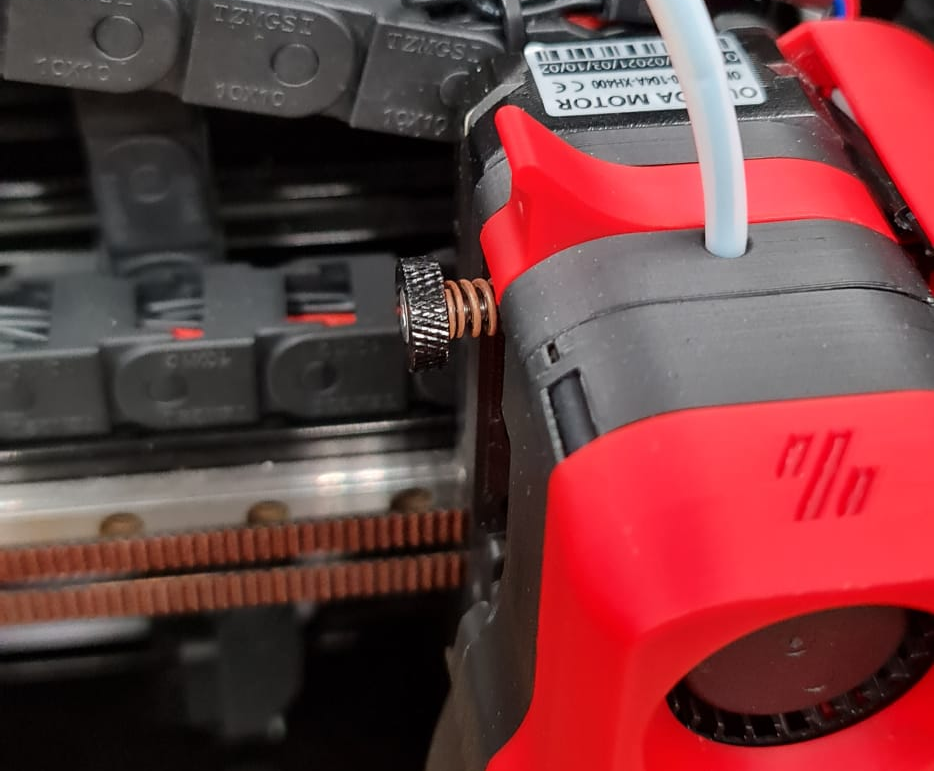 Acid residue on filament tension spring oxidizing Acid residue on filament tension spring oxidizing